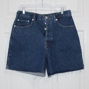 Lucky Brand High Waist Dark Blue Denim Shorts these run small